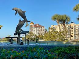 image - Florida Gulf Coast Vacation Rentals Dolphin Statue